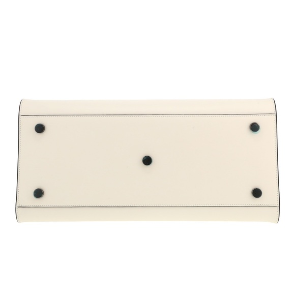 Saint Laurent Sac de jour nano crossbody tote in smooth white leather - Picture 2 of 9